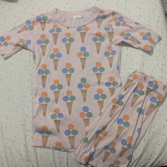 Hanna Andersson Other - Hanna Andersson Pink Ice Cream Print Kids Pajama Set